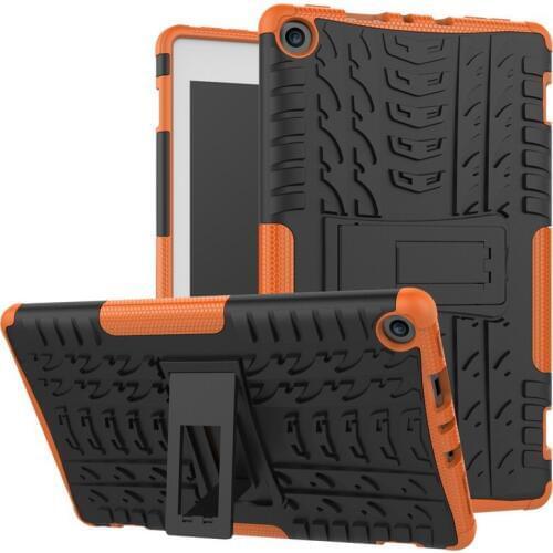 Tablet Cases for Amazon Kindle Fire HD 8 2017 TPU and PC Tire Patterned Cover for 8inch Amazon Fire HD 8 Case 2017 Funda+Gift