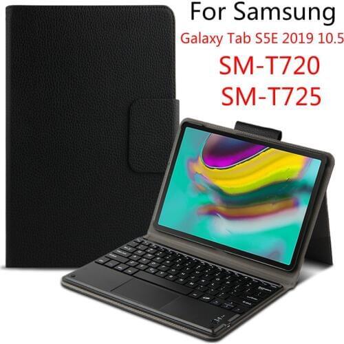 For Samsung Galaxy Tab S5E 10.5 Wireless Bluetooth Keyboard case For T720 T725 SM-T720 SM-T725 PU Leather stand Cover Funda +Pen