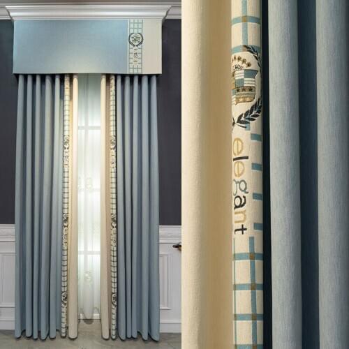 European and American luxury blackout curtains are used for bedroom kitchen hotel curtains living room curtains high quality