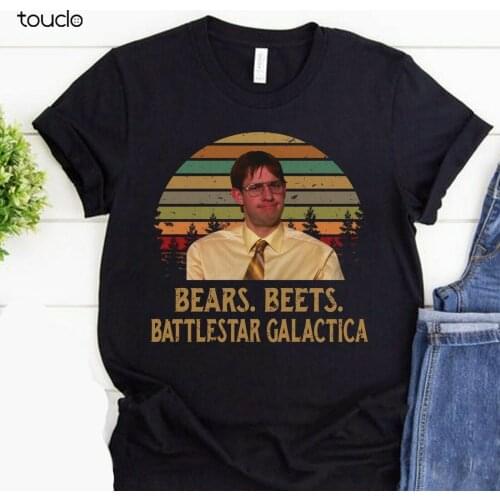 Bears Beet Battlestar Galactica Shirt The Office Jim Halpert Tee Unisex XS-3XL