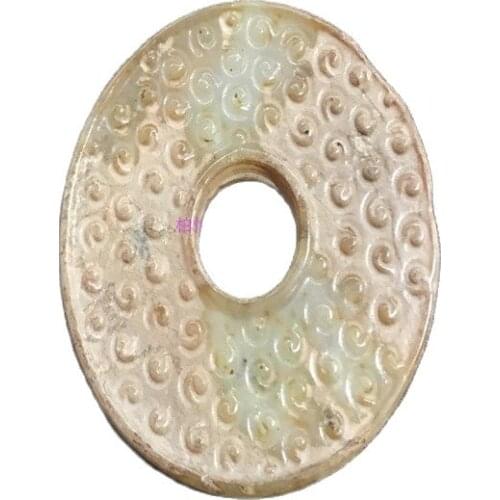 Chinese Antique Hand Carved Jade brand Hetian jade pendant jade wall neck ornament