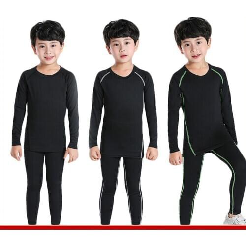 Tights for Children Long-sleeved Pantsuits Men and Women Basketball Football Training Base Gym Clothes Kids Tracksuit Sprots