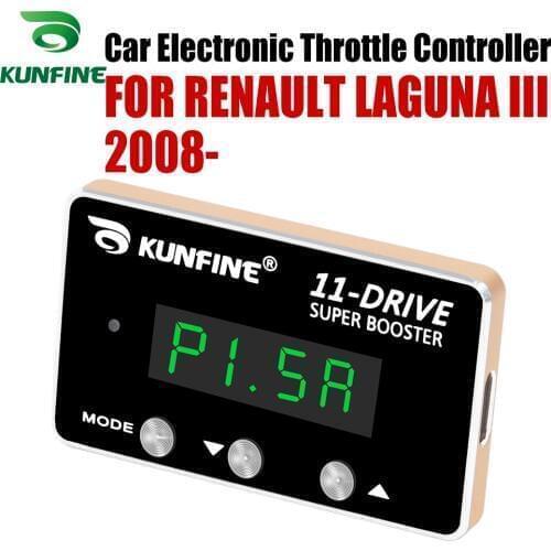 KUNFINE Car Electronic Throttle Controller Racing Accelerator Potent Booster For RENAULT LAGUNA III 2008-After Tuning Part