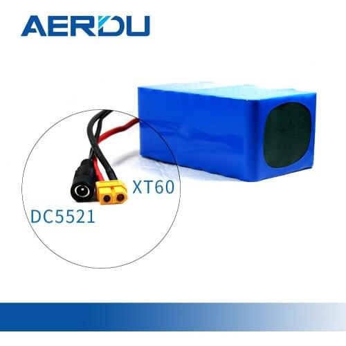AERDU 36V 10S4P 37V 14AH li-ion battery pack 18650 Built-in BMS 3500MAH FOR 600W electric skateboard scooter bicycle e-bike car