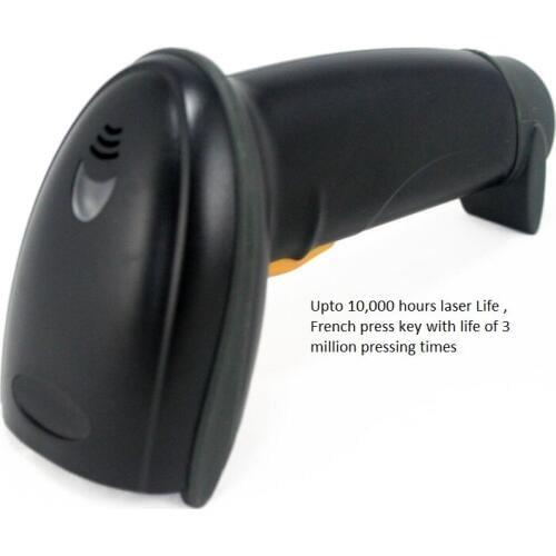 LS09 Free shipping Black Handheld USB Wired Laser 1D Barcode Scanners Bar Code Reader for Retail,Supermarket,Plug and Play