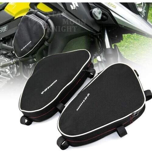 Motorcycle Frame Crash Bars Waterproof Bag Tool Placement Travel bag For Suzuki V-Strom DL650 DL1000 For Givi For Kappa