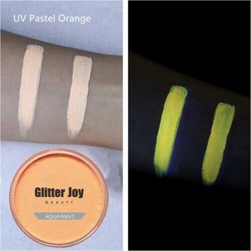 UV Pastel Orange 2020 New Fluorescent Pastel Orange 30g/pc Water Based UV Glow Neon Face and Body Paints in Beauty Makeup