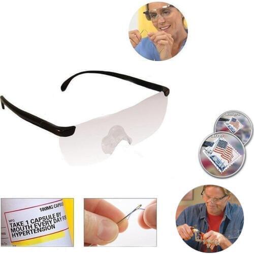 2PCS/Lot 160 Degree Magnifying Glasses Vision Presbyopic For Old Man Unisex Reading Eyewear Lightweight Glasses Home Glasses