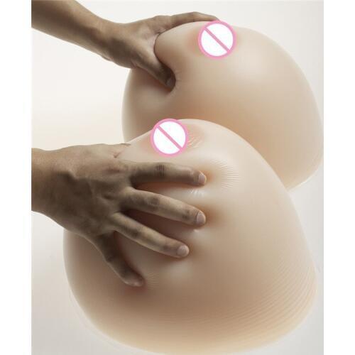 Crossdresser Huge Breast Forms 6000g/pair Super Cup Silicone Breast Classic Round Artificial Breast Boobs White/Beige/Brown