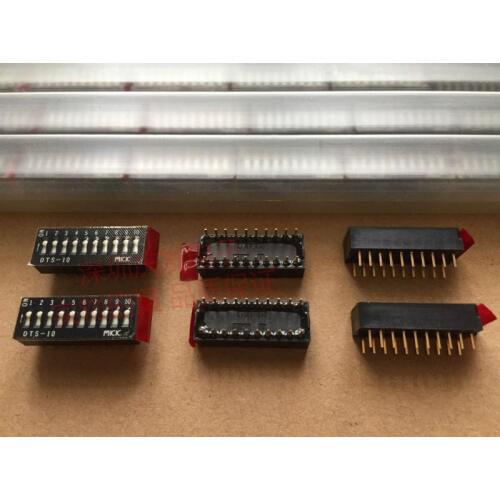 Original new 100% DIP 10bit keyboard dial switch DTS-10 spacing 2.54mm gold-plated foot 10P