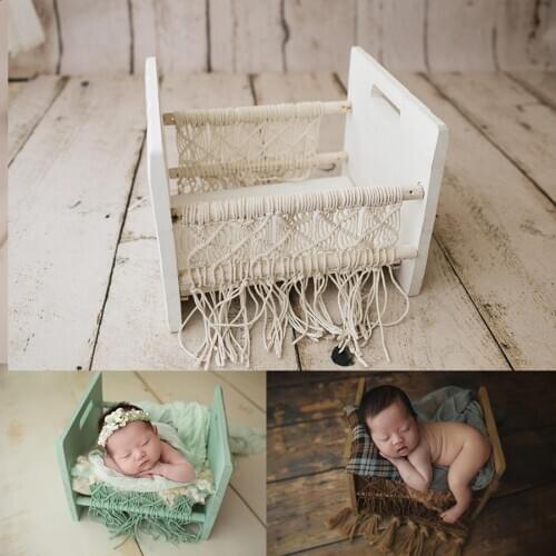 Tassel retro bed newborn photography props KD props