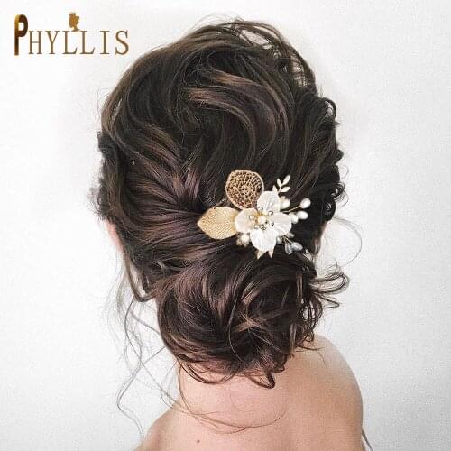 A279 Luxry Bridal Hair Comb Small Wedding Hair Butterfly Clips Hair Flower Accessories for Women Hot Sale Princess Headpiece