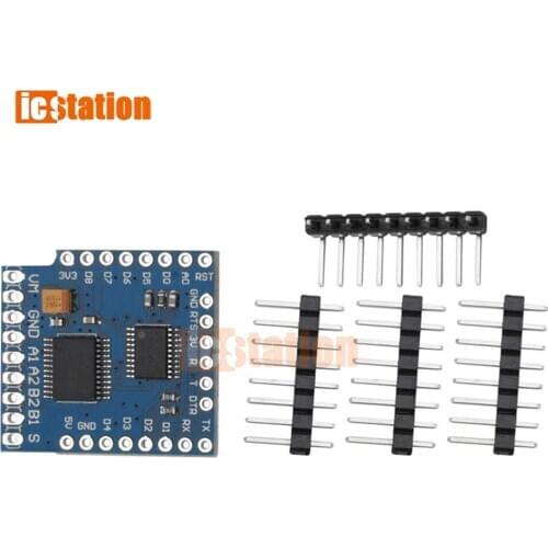 Motor Shield For D1 mini I2C Dual Motor Driver Shield TB6612FNG (1A) Driving Module With Serial Pot