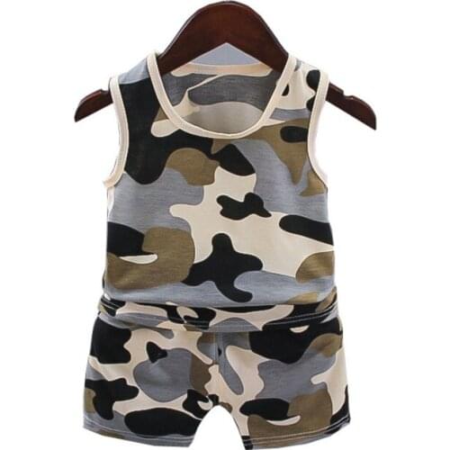New Summer Baby Boys Clothes Children Girls Sports Vest Shorts 2Pcs/Sets Toddler Casual Cotton Costume Outfits Kids Tracksuits