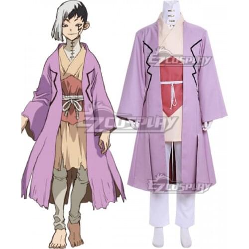 Dr.Stone Gen Asagiri Unisex Adult Fancy Kimono Cute Outfits Suit Halloween Carnival Uniforms Kimono Outfit Cosplay Costume E001