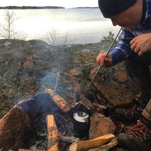 HOT Retractable Stainless Steel Outdoor Blowing Torch Camping Torch Pocket Bellow Survival Tool Collapsible Blowing Fire Stick
