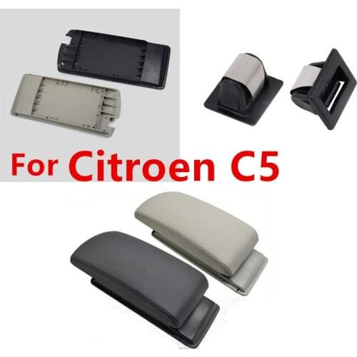 Top quality central leather armrest cover for Citroen C5 2011~2015 good quality Citroen C 5 armrest box cover assembly