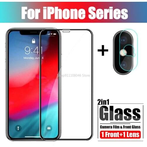 Camera Tempered Glass For iPhone X XS XR 11 12 Pro Max SE 2020 Screen Protector On For Apple 6 6S 7 8 Plus Len Protective Film