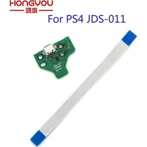 12Set JDS-011 12Pin Micro USB Socket Board Handle USB Charging Board For Playstation 4 for PS4 DualShock Controller
