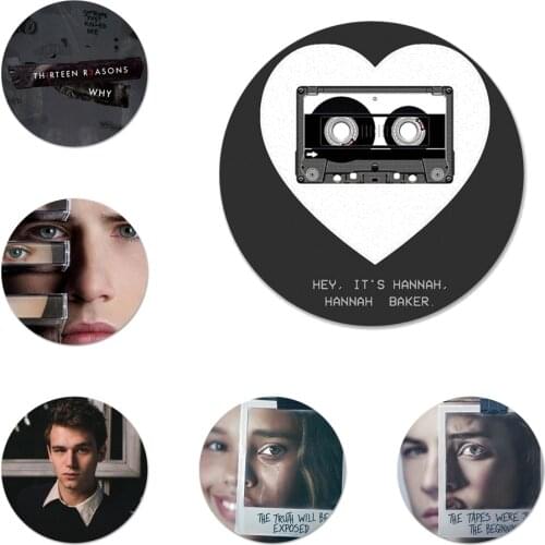 13 Thirteen Reasons why Badge Brooch Pin Accessories For Clothes Backpack Decoration gift