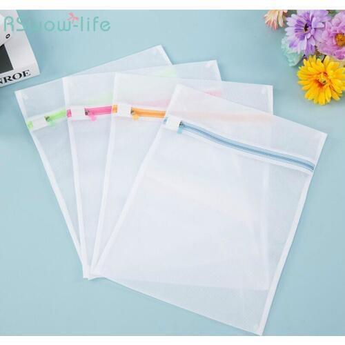 3Pcs Square Washing Bag Polyester Large Medium Small Size Fine Mesh Thickening Bags Protecting Bag Laundry Wash Lingerie