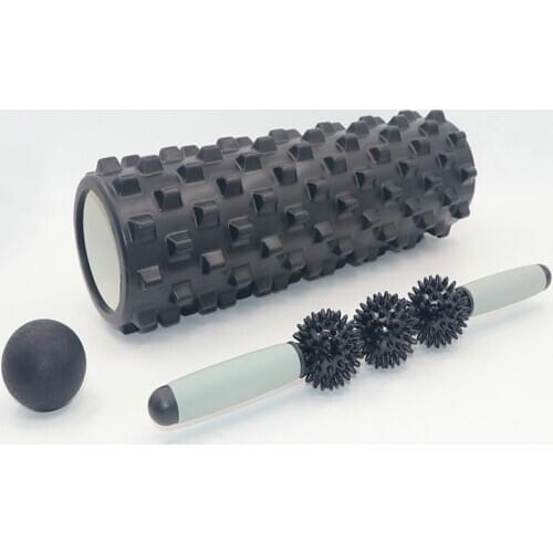 45cm Crescent Moon Mace Yoga Column Massage Stick Fascia Ball Set Hollow Foam Shaft Pilates Yoga Shaft