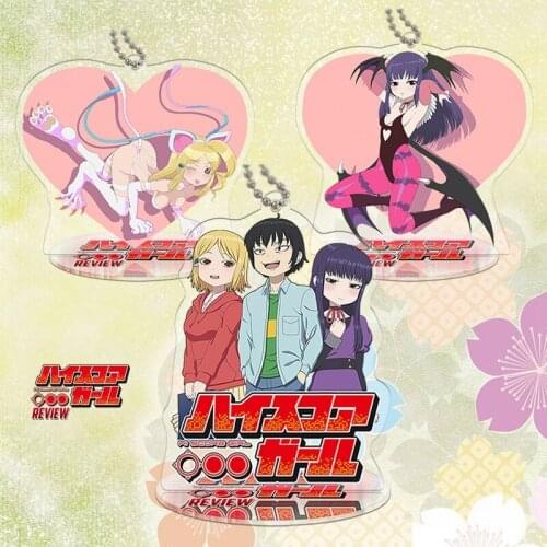 Anime High Score Girl Keychain Akira Ono Yaguchi Haruo koharu hidaka Acrylic Desk Stand Figure Model Keyring Pendant 8cm