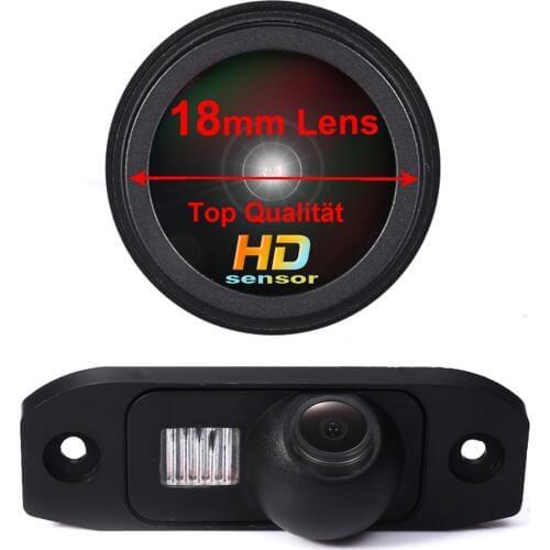 HD CCD 1280*720 pixels 18 mm lens parking rear view car camera for Volvo S40L V40 V50 S60 S60L V60 XC60 V70 XC70 S80 S80L XC90