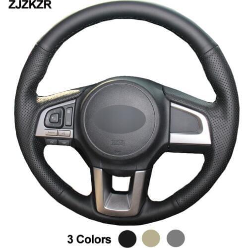 Car Auto Steering-Wheel Cover For Subaru Legacy 2015 - 2017 Outback 2015 - 2017 XV (Crosstrek) 2016-2017 Forester 2017-2018 2016