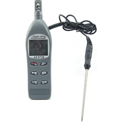 Digital Psychrometer with Dual Channel Type K Thermocouple Meter AZ8746 thermo Hygrometer