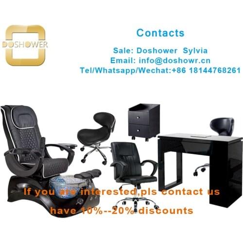 Doshower hot sale pedicure chair with nail salon furniture massage chari for luxury pedicure foot spa massage chair