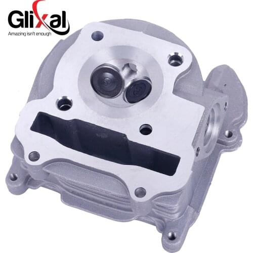 Glixal GY6 100cc Chinese Scooter Engine 50mm Big Bore Cylinder Head Assy for 4T 139QMB 139QMA ATV Moped (64mm valves)