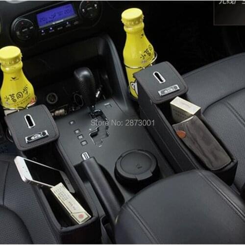 Car Seat Crevice Pockets Leak-Proof Storage Box for peugeot 207 tiguan opel astra j kia sportage renault duster FOR skoda rapid