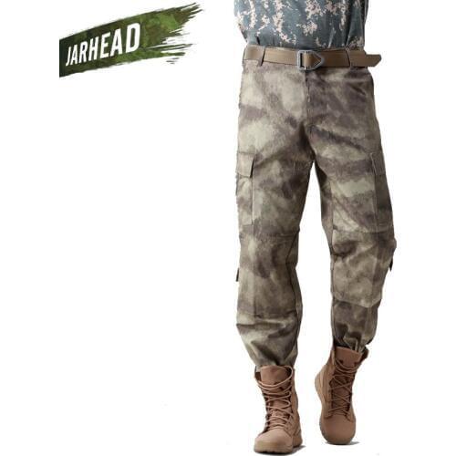 2018 Men hunting camo pants Camouflage Military tactical training pants U.S. army Multi-Pockets cargo combat pants