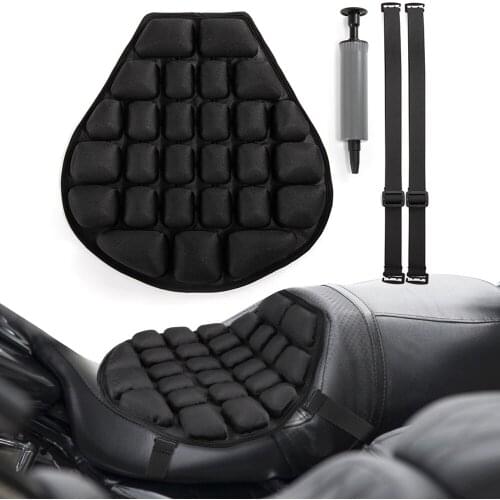 Inflatable Air Pad Cool Seat Cover Universal Motorcycle Air Seat Cushion Decompression Saddles Pressure Relief Ride Seat Cushion