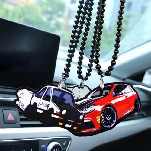 Newest car pendant accessories rearview mirror Car interior rear view mirror hanging Car model car pendant decoration hang