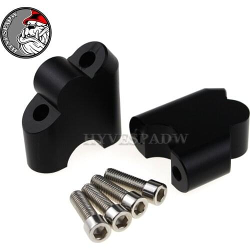 CNC Motorcycle Handle Bar Adapter Mount Bracket Clamp Taper Universal Handle Bar Riser for 7/8" 22mm Fat HandleBars Clamp