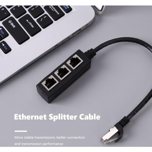 1 Male To 3 Female Rj45 Ethernet Splitter Cable Adapter 5/6/7 Splitter Ethernet Rj45 Cable Adapter