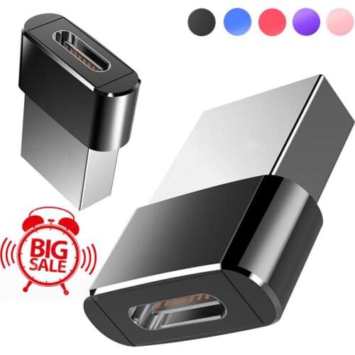 USB 2.0 Type A Male To USB 2.0 Type C Female Connector Converter Adapter Type-c USB Standard Charging Data Transfer