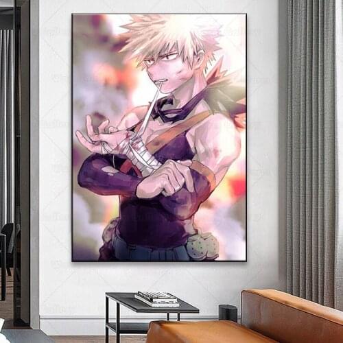Posters And Prints Boku ​Hero My Hero Academia Anime Pictures On The Wall Canvas Painting Art Decoration Home Decor