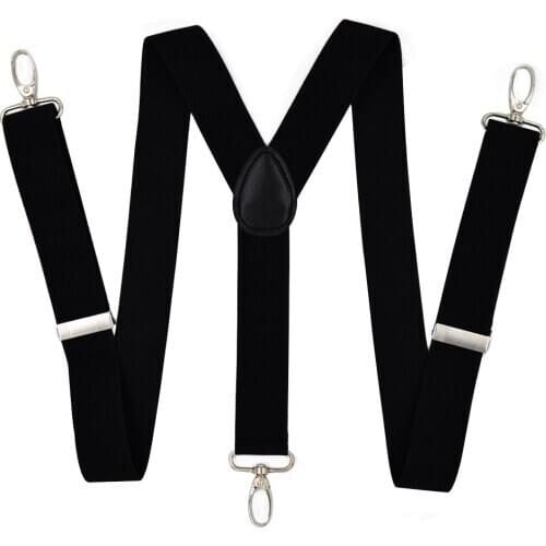 Larger Suspenders men for pants hooks Adult suspenders shirt Polyester Elastic Y Back Women 120 cm high Braces olive 3.5