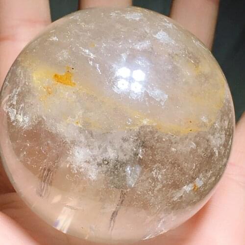 Clear quartz sphere