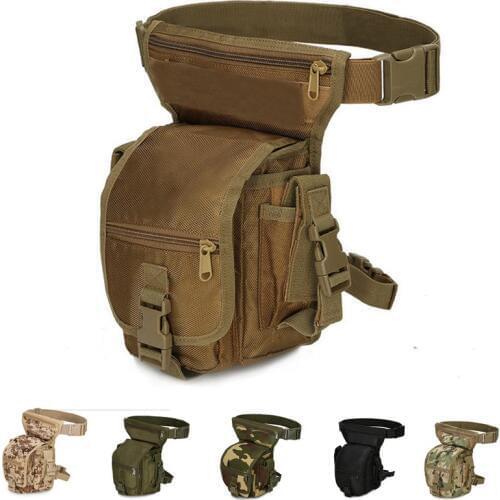 Tactical Backpack Bag Safe Outdoor Sport Camping Hiking Trekking Waist Drop Leg Bag Hunting Waist Packs MOLLE Leg Pouch Case
