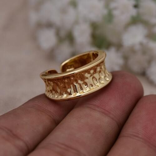925 Sterling Silver Fashion Yellow Gold Color Ladies Finger Ring Jewelry For Women Birthday Gift Drop Shipping