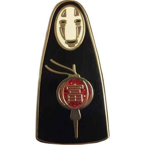 No Face Ghibli Gold Enamel Pin Japanese Anime spirited away