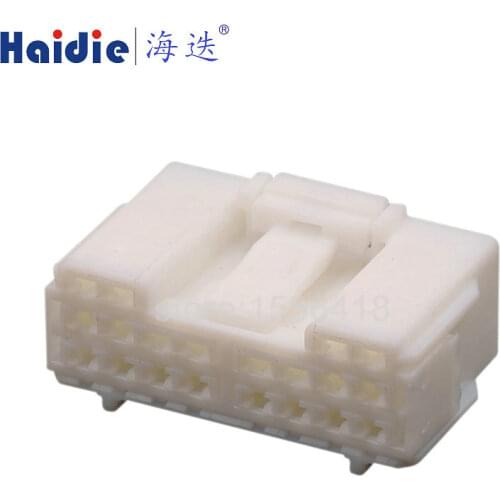 2sets auto 20pin cable housing plug wiring harness female unsealed connector 6098-7360