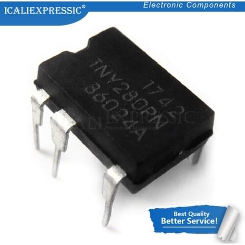 10PCS TNY280PN DIP7 TNY280P DIP TNY280 DIP-7 280PN new and original IC