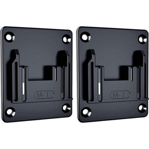 2Pcs Electric Tool Holder Wall Mount Power Machine Storage Rack for Makita 14.4-18V LXT Electric Drill