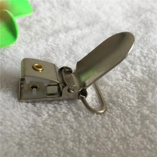 5pcs/lot 1'' 25mm Metal Hook Silver Holders Suspender Paci Pacifier Clips Ribbon Craft Sewing Tool