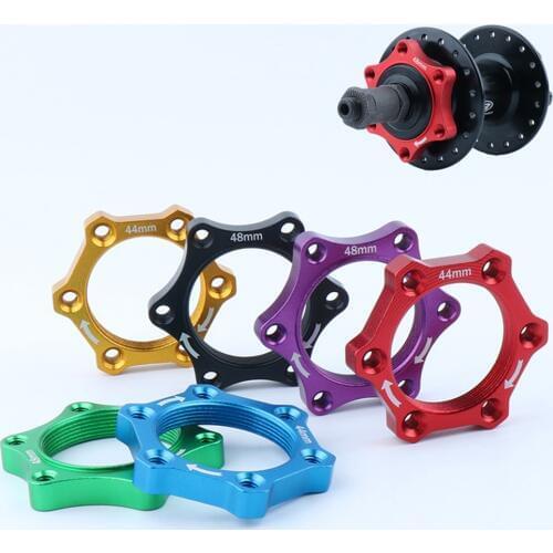 Mountain Bike Hub Disc Brake Rotor Adapter for Bicycle Freewheel Parts Accessories - Select Colors & Sizes